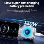 X01 Type-C Smart Charging Separator | 140W Fast Charge Auto Power Cut-Off Adapter for Type-C Devices - Image 3