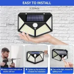 Solar Motion Sensor Wall Light 100 LED | Outdoor Solar Security Light - Image 2