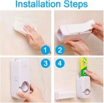 Smart Automatic Toothpaste Dispenser & Toothbrush Holder | No Waste Toothpaste Squeezer for Bathroom - Image 4