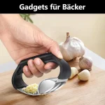 Multifunctional Garlic Press & Ginger Crusher – Stainless Steel Rocker Chopper for Kitchen Cooking - Image 7