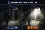 Solar Motion Sensor Wall Light 100 LED | Outdoor Solar Security Light - Image 6