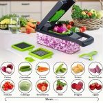 7-in-1 Multifunctional Vegetable Cutter with Replaceable Blades | Fruit Slicer & Food Shredder - Image 2