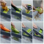 7-in-1 Multifunctional Vegetable Cutter with Replaceable Blades | Fruit Slicer & Food Shredder - Image 5