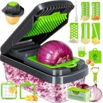 7-in-1 Multifunctional Vegetable Cutter with Replaceable Blades | Fruit Slicer & Food Shredder - Image 6
