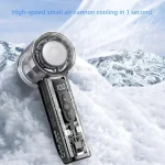 X05 Handheld Turbo Fan | High-Speed Portable Rechargeable Cooling Fan with Powerful Airflow - Image 2