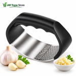 Multifunctional Garlic Press & Ginger Crusher – Stainless Steel Rocker Chopper for Kitchen Cooking