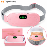 Rechargeable Menstrual Heating Pad Belt – Heat & Vibration Massage Belt with LED Display