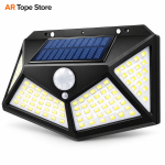 Solar Motion Sensor Wall Light 100 LED | Outdoor Solar Security Light