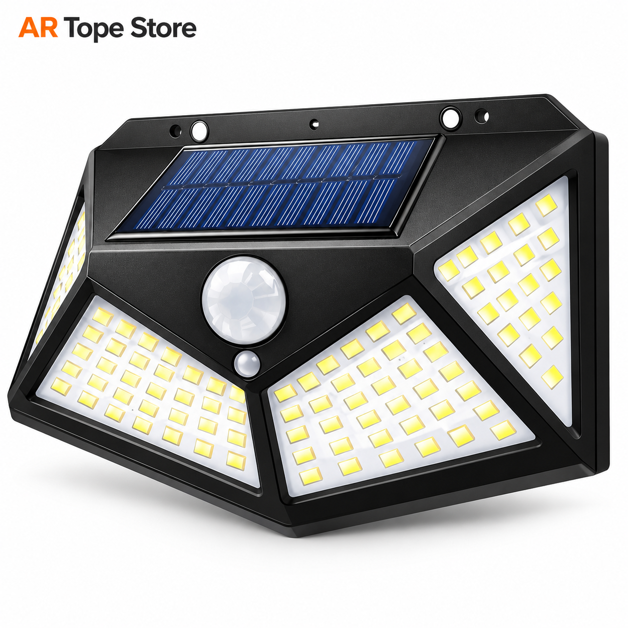 file_00000000efa48211a338de34a0711c7d Solar Motion Sensor Wall Light 100 LED | Outdoor Solar Security Light - Image 1